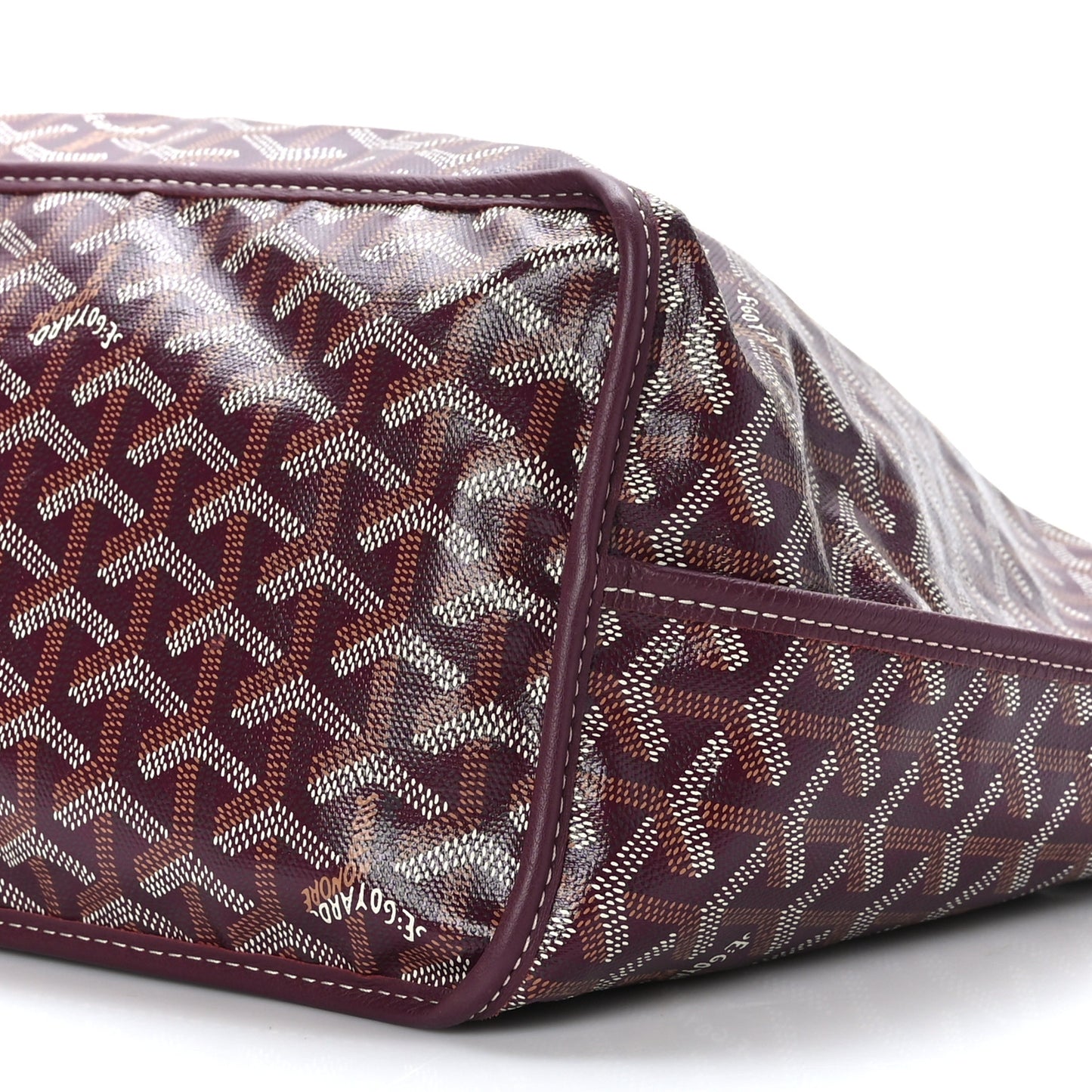 Goyardine Reversible Anjou PM Burgundy