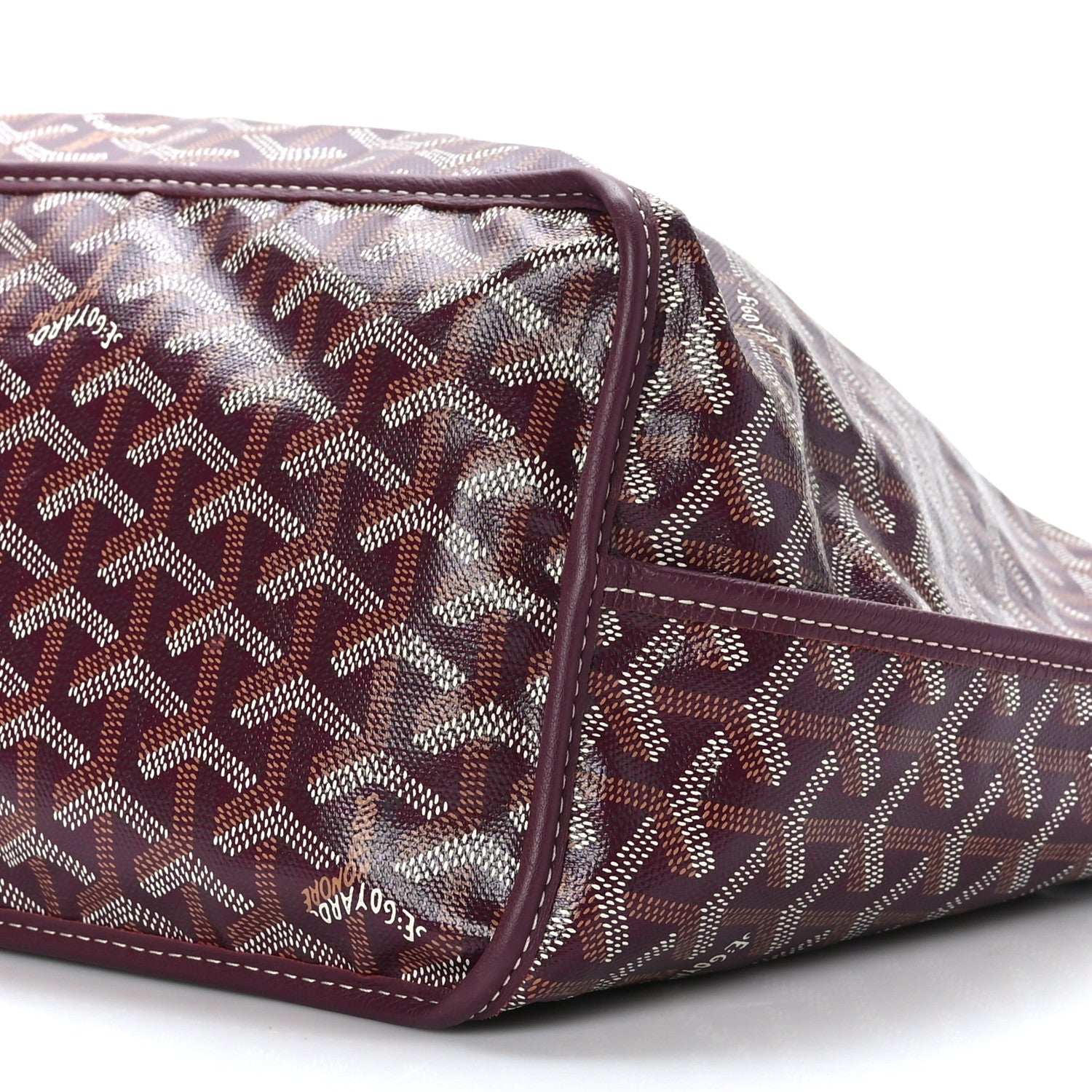 Goyard Goyardine Reversible Anjou PM Burgundy 14 of 16