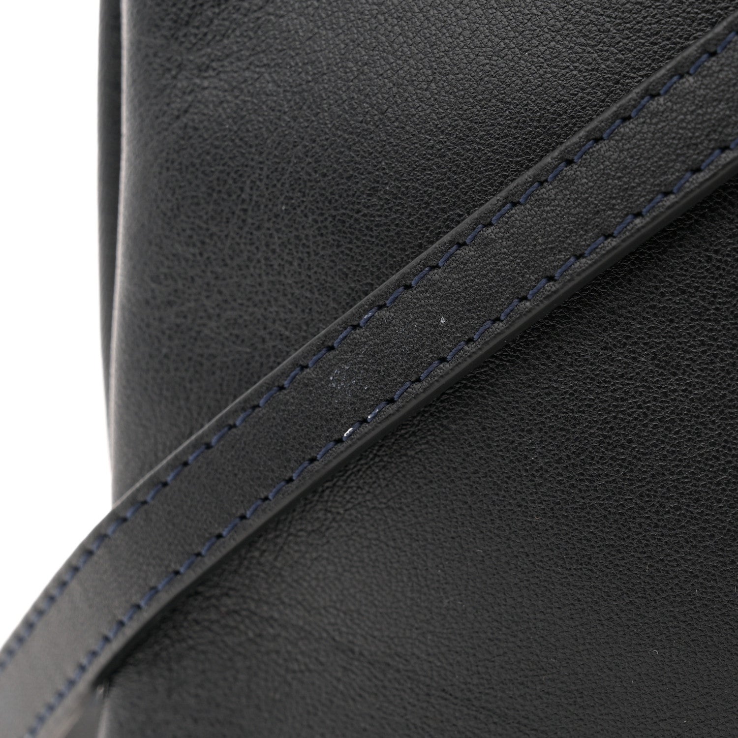 Celine Lambskin Large Trio Crossbody Bag Navy Blue 10 of 13