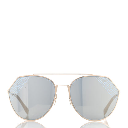 Fendi Metal Eyeline Aviator Sunglasses Gold FF M0074/S 2 of 7