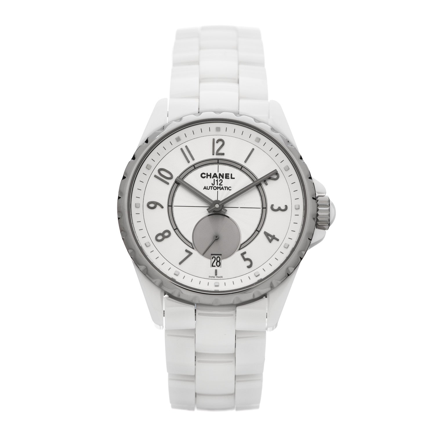 Chanel Stainless Steel Ceramic 36mm J12 Automatic Watch White 1 of 4