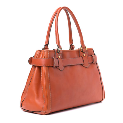 Gucci Calfskin Medium GG Running Tote Orange 2 of 7