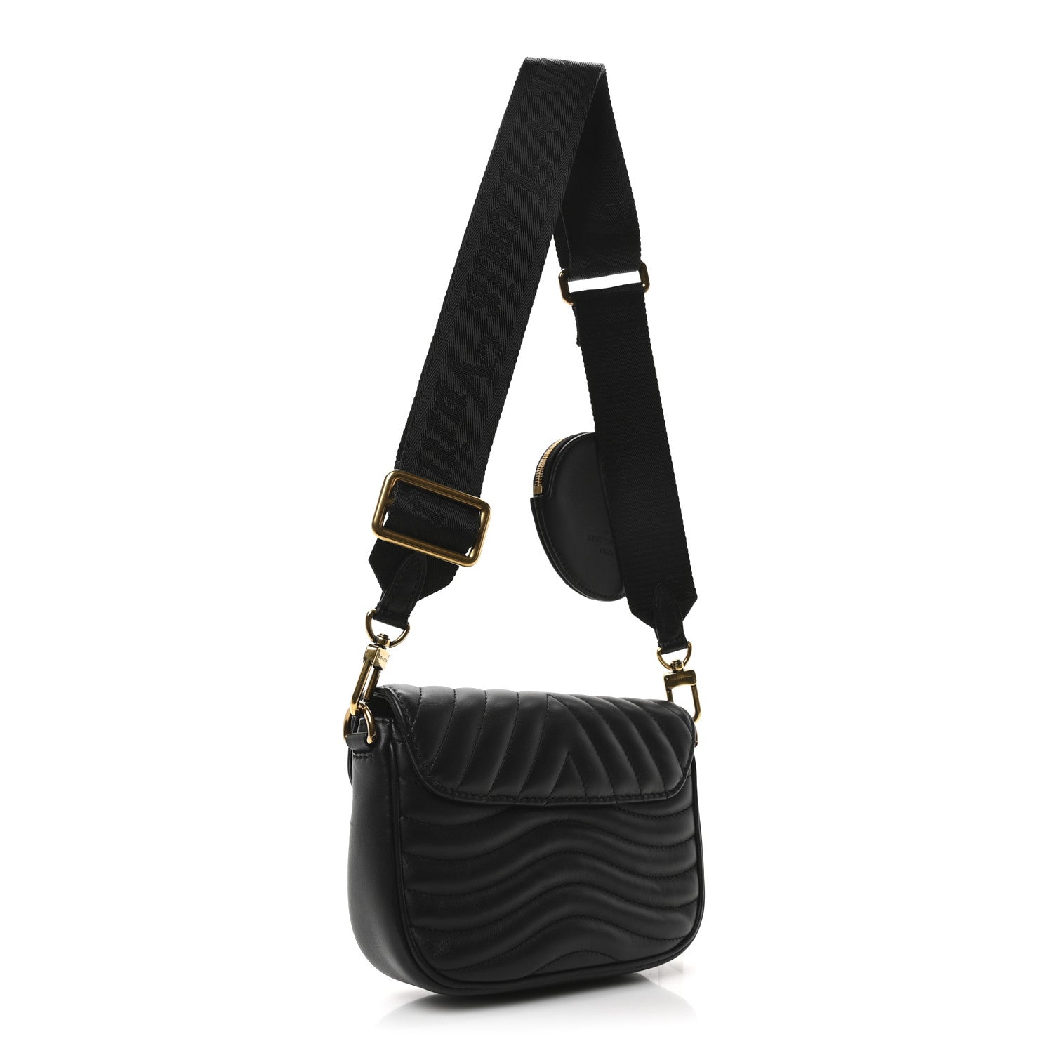 Louis Vuitton Calfskin New Wave Multi Pochette Black 3 of 10