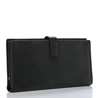Hermes Epsom Bearn Gusset Wallet Black 3 of 6