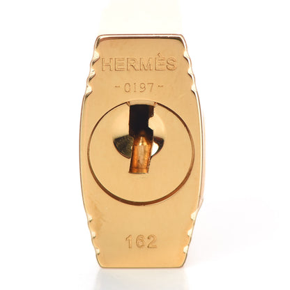 Hermes Togo Lock and Key Clochette Set Craie 5 of 5