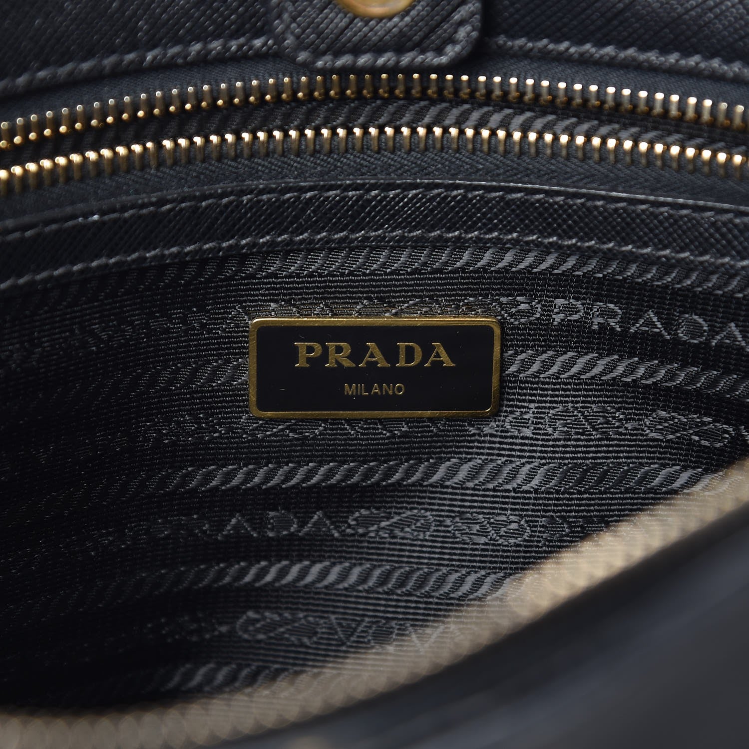 Prada Saffiano Lux Medium Tote Nero Black 6 of 12