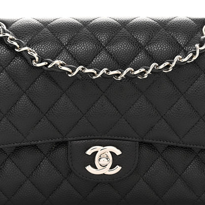 Chanel Caviar Quilted Medium Double Flap Black 8 of 10