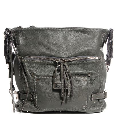 Chloe Leather Large Paddington Shoulder Bag Grey 1 of 11