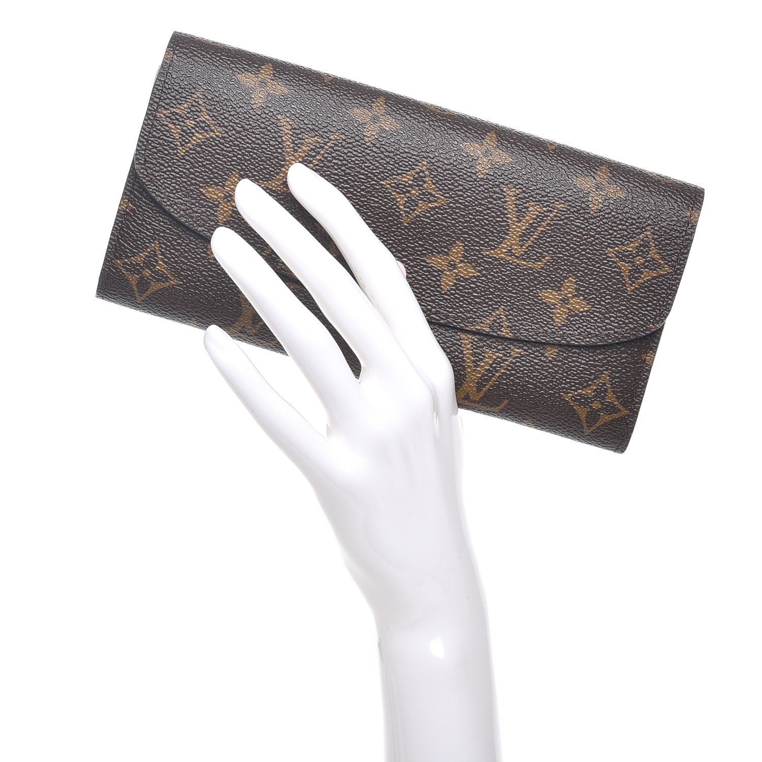 Louis Vuitton Monogram Emilie Wallet Rose Ballerine 2 of 7