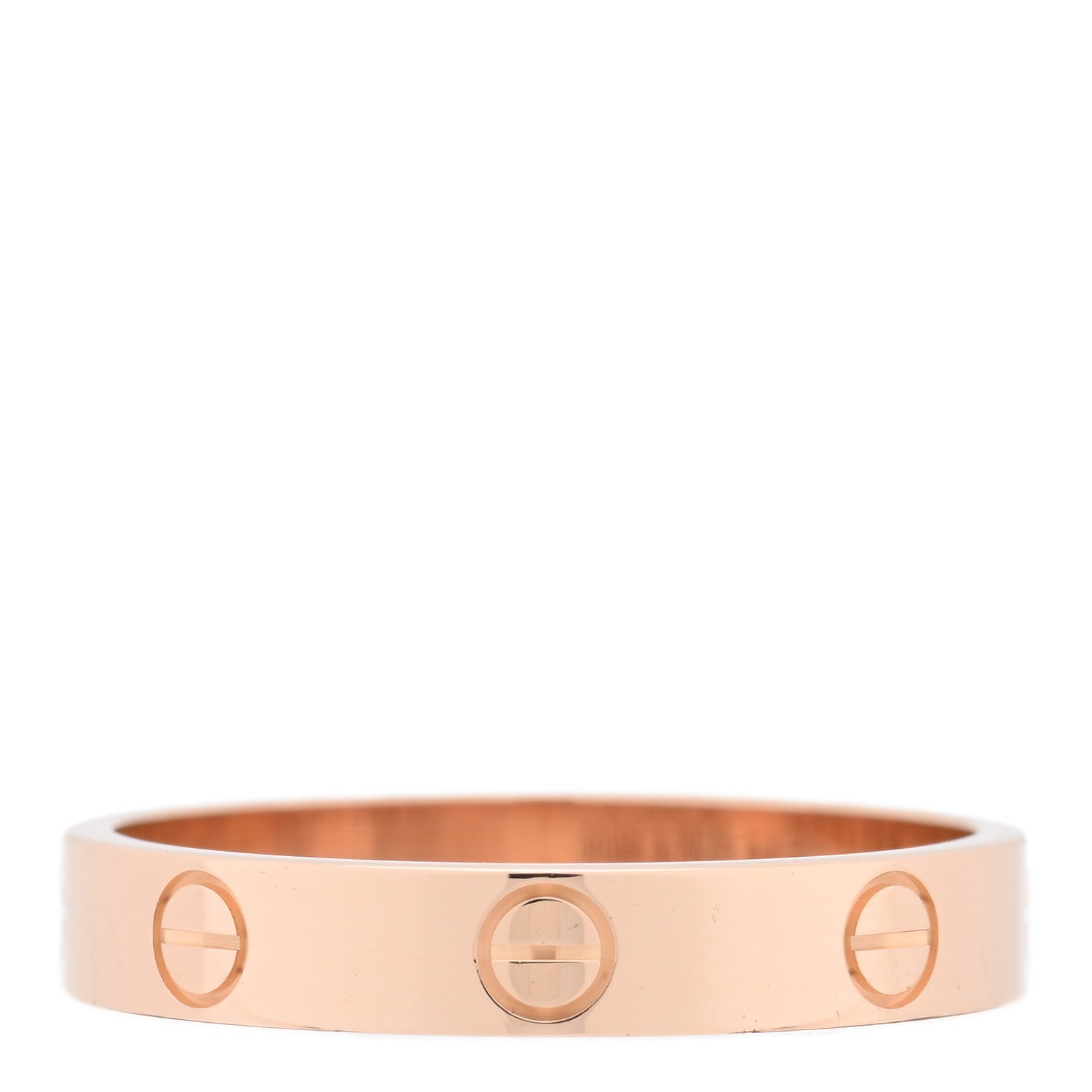 Cartier 18K Pink Gold 3.5mm LOVE Wedding Band Ring 58 8.5 3 of 4