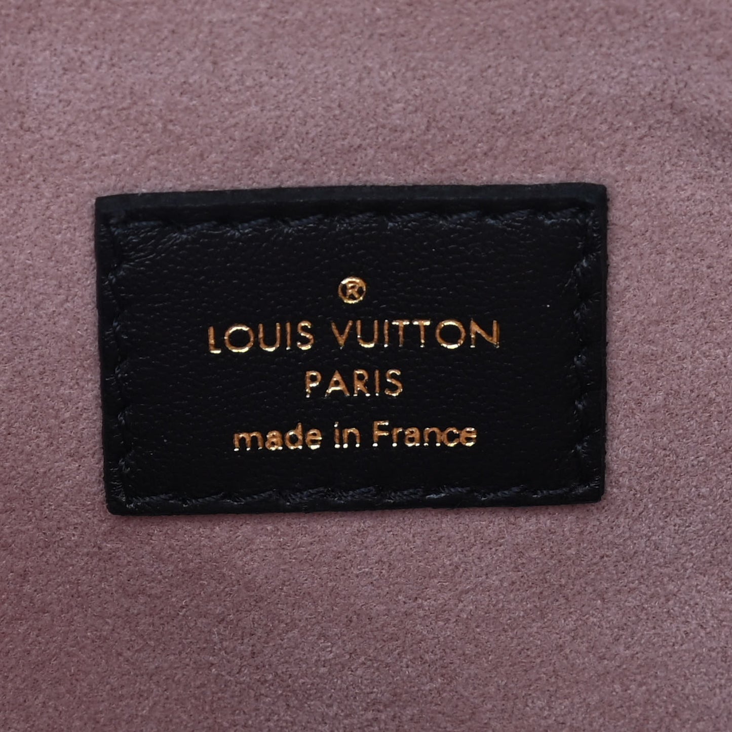 Lambskin Embossed Monogram Coussin PM Black