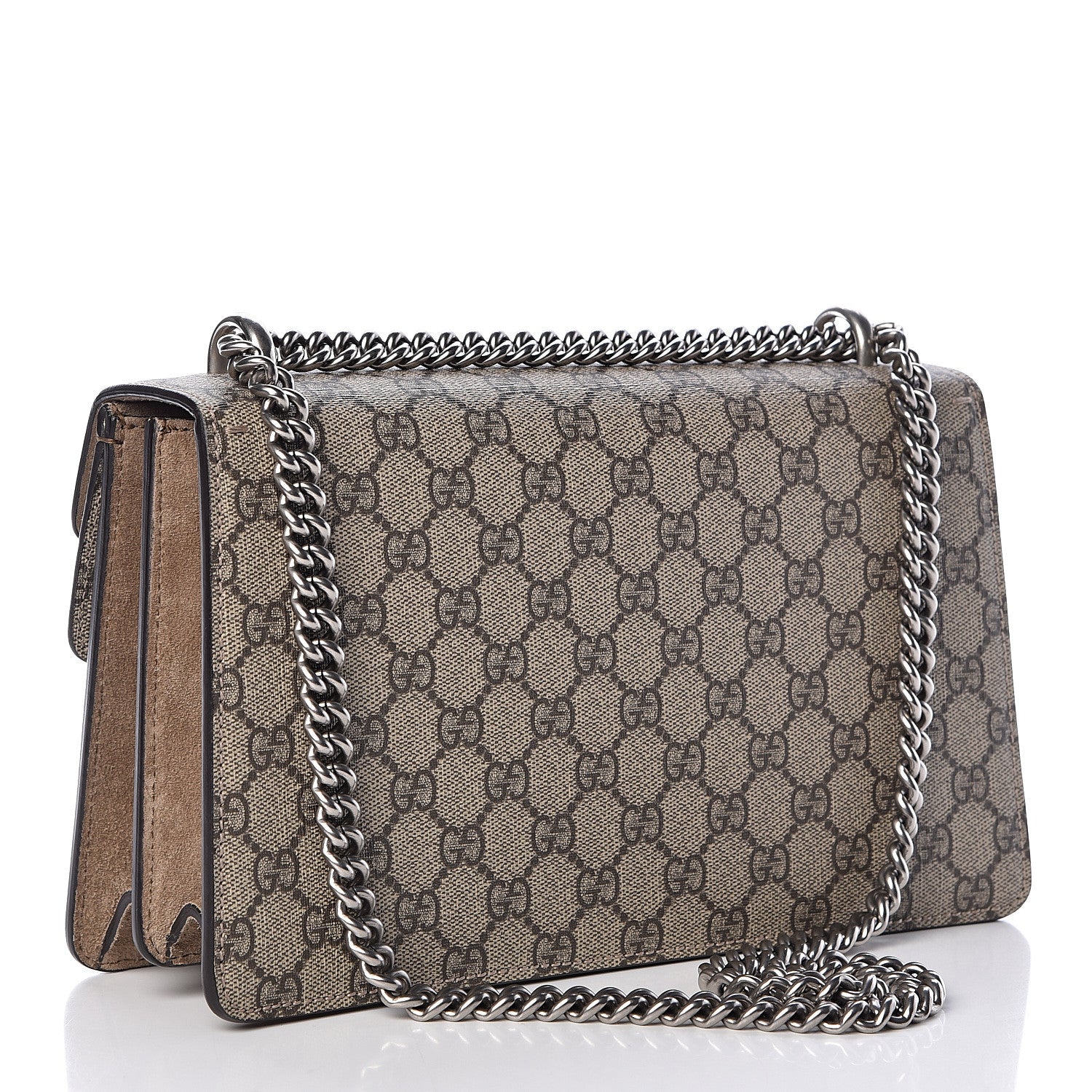 Gucci GG Supreme Monogram Small Dionysus Shoulder Bag Taupe 3 of 14