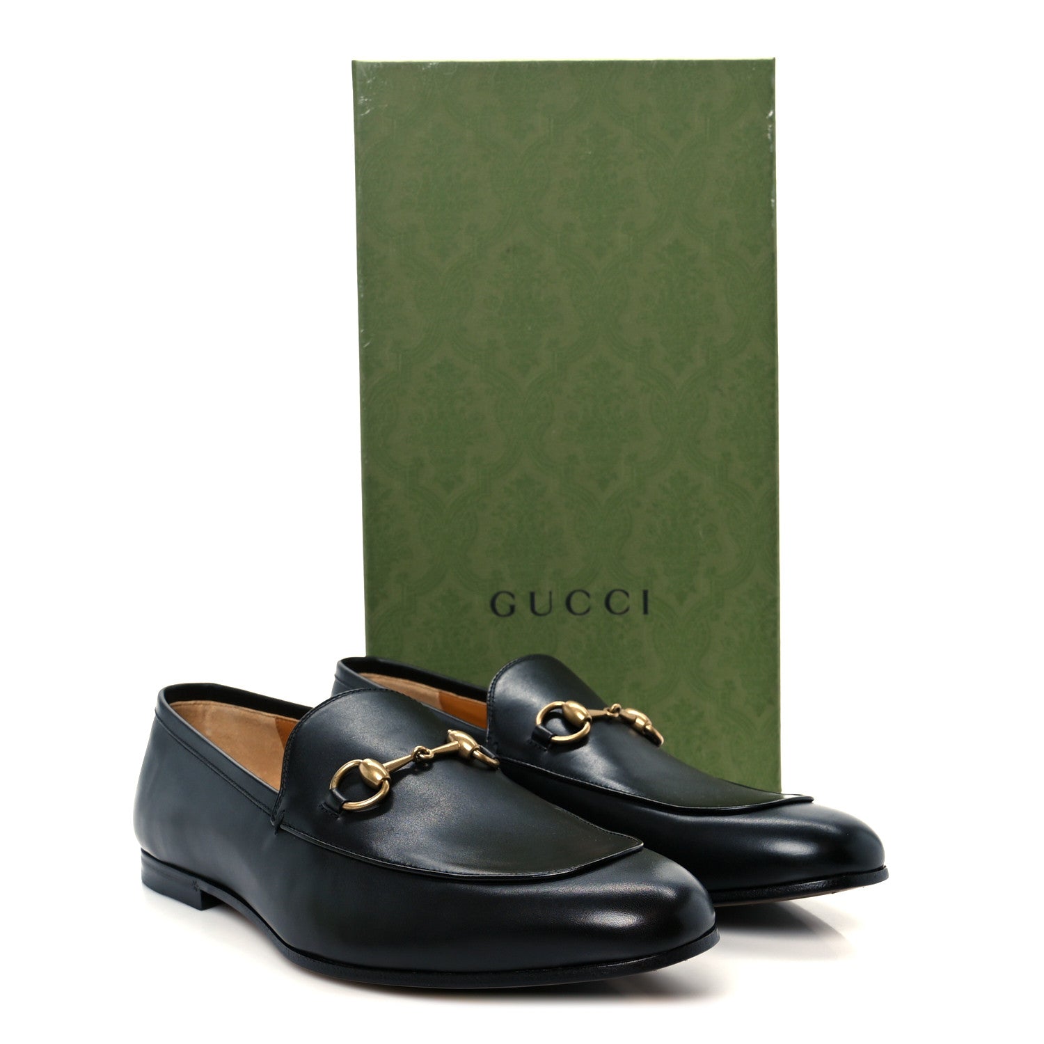 Gucci Betis Glamour Calfskin Horsebit Mens Jordaan Loafers 9.5 Black 22 of 22