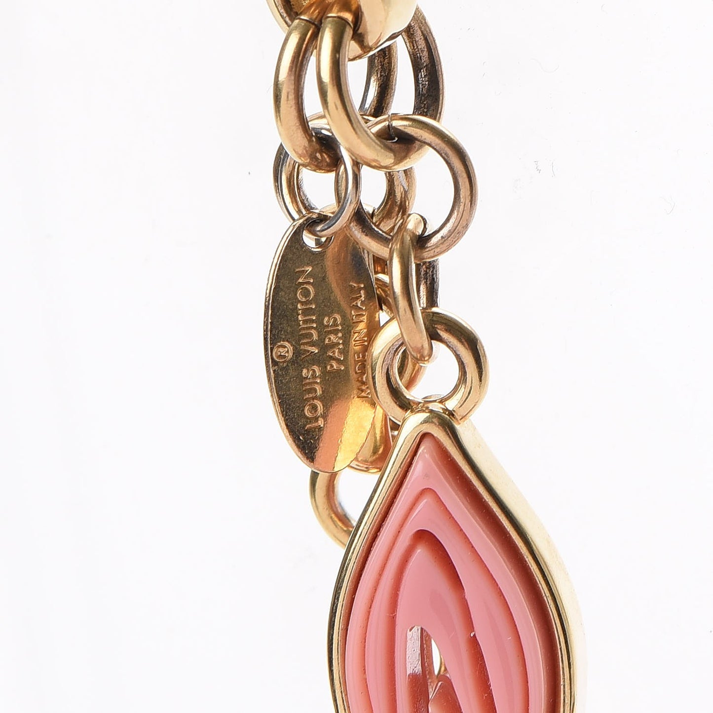 Resin Naif Bag Charm Rose