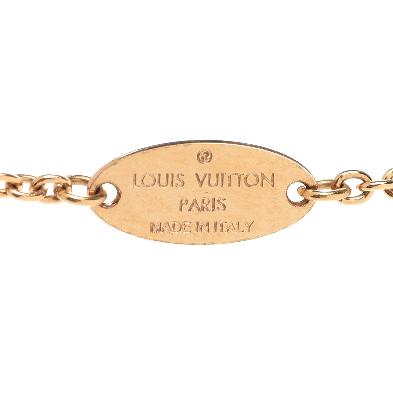 Louis Vuitton Essential V Necklace Gold 5 of 8