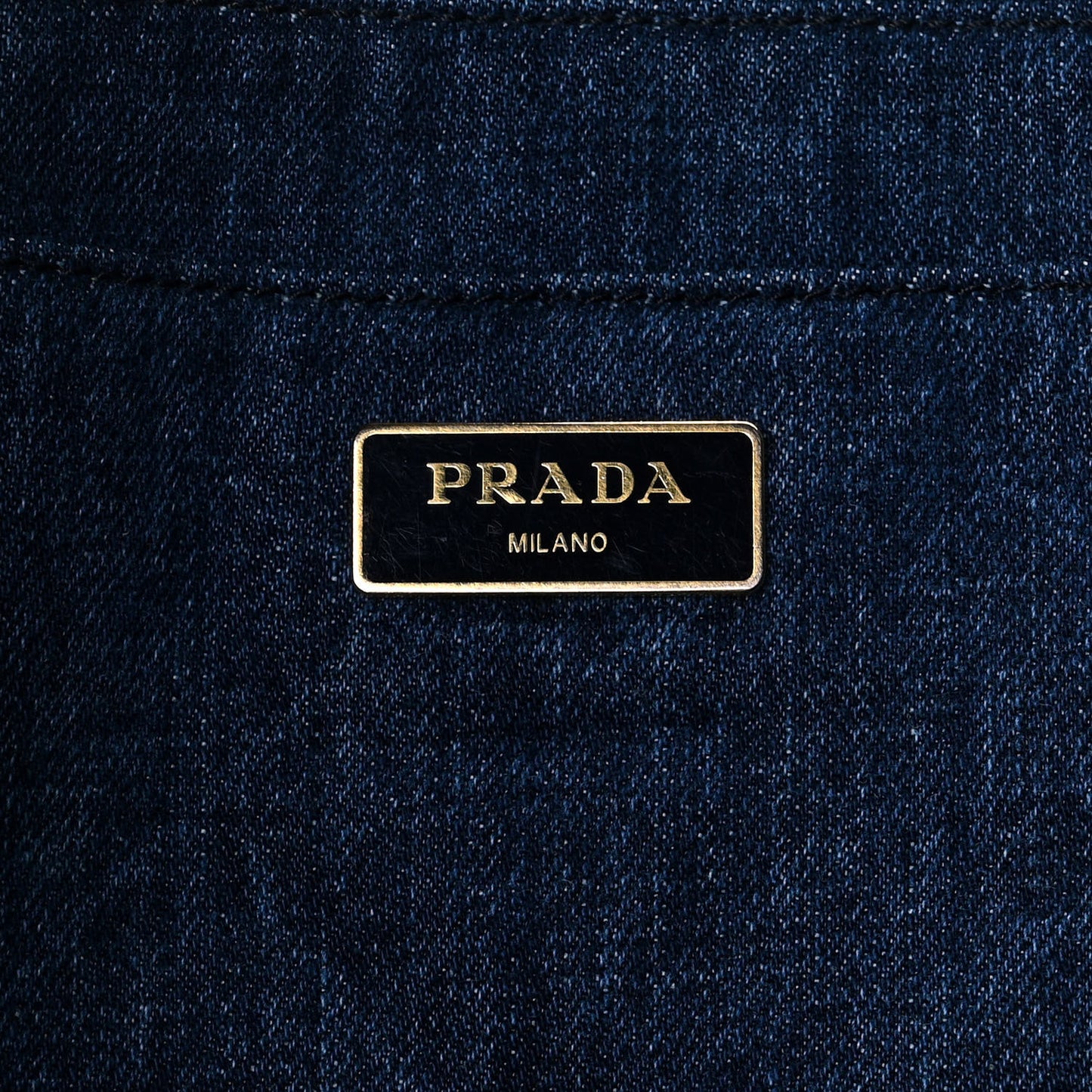 Denim Logo Tote Avio