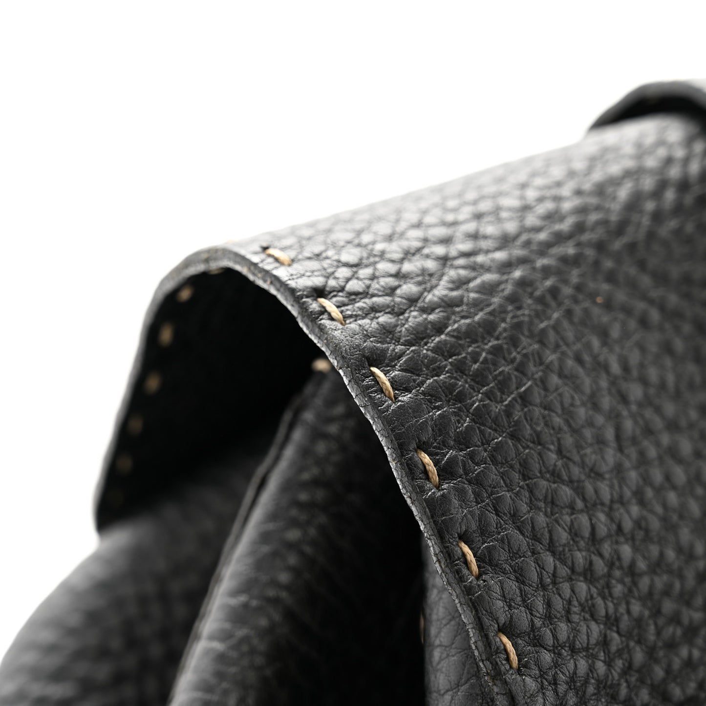 Calfskin Romano Selleria Backpack Black