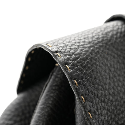 Fendi Calfskin Romano Selleria Backpack Black 12 of 13