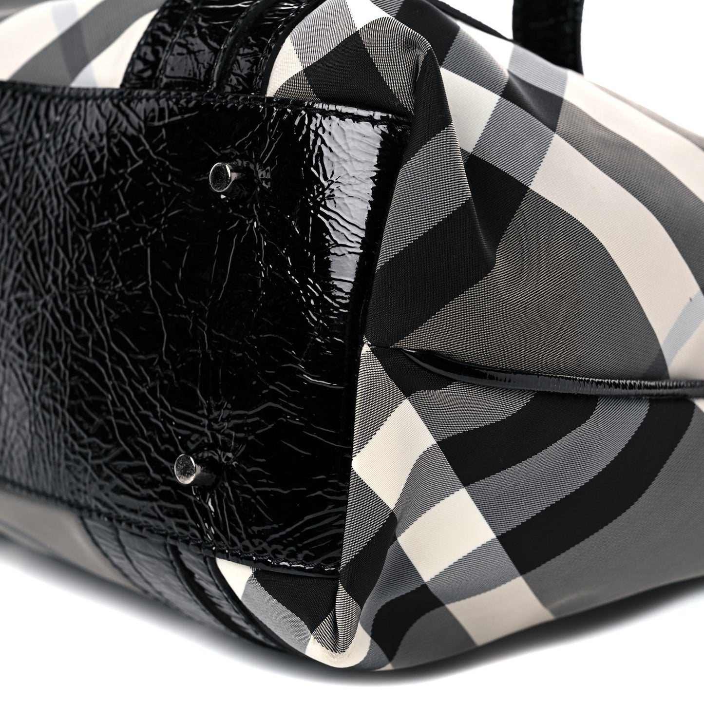 Nylon Beat Check Victoria Tote Black