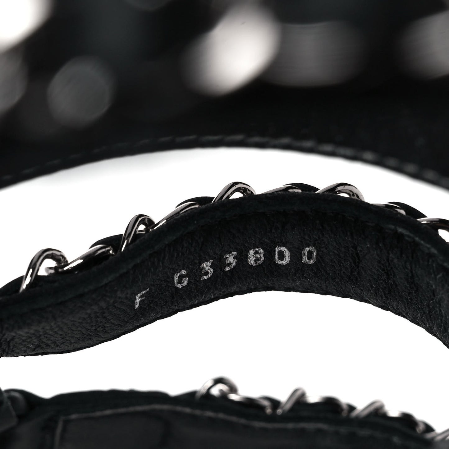 Lambskin Chain Sandals 40 Black