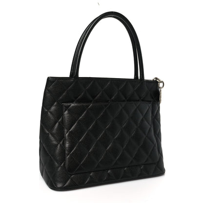 Chanel Caviar Quilted Medallion Tote Black 3 of 8