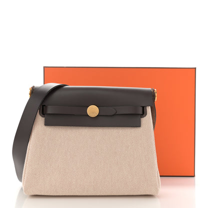 Hermes Military Toile Vache Hunter Herbag Zip Retourne 20 Ecru Beige Ebene 11 of 11