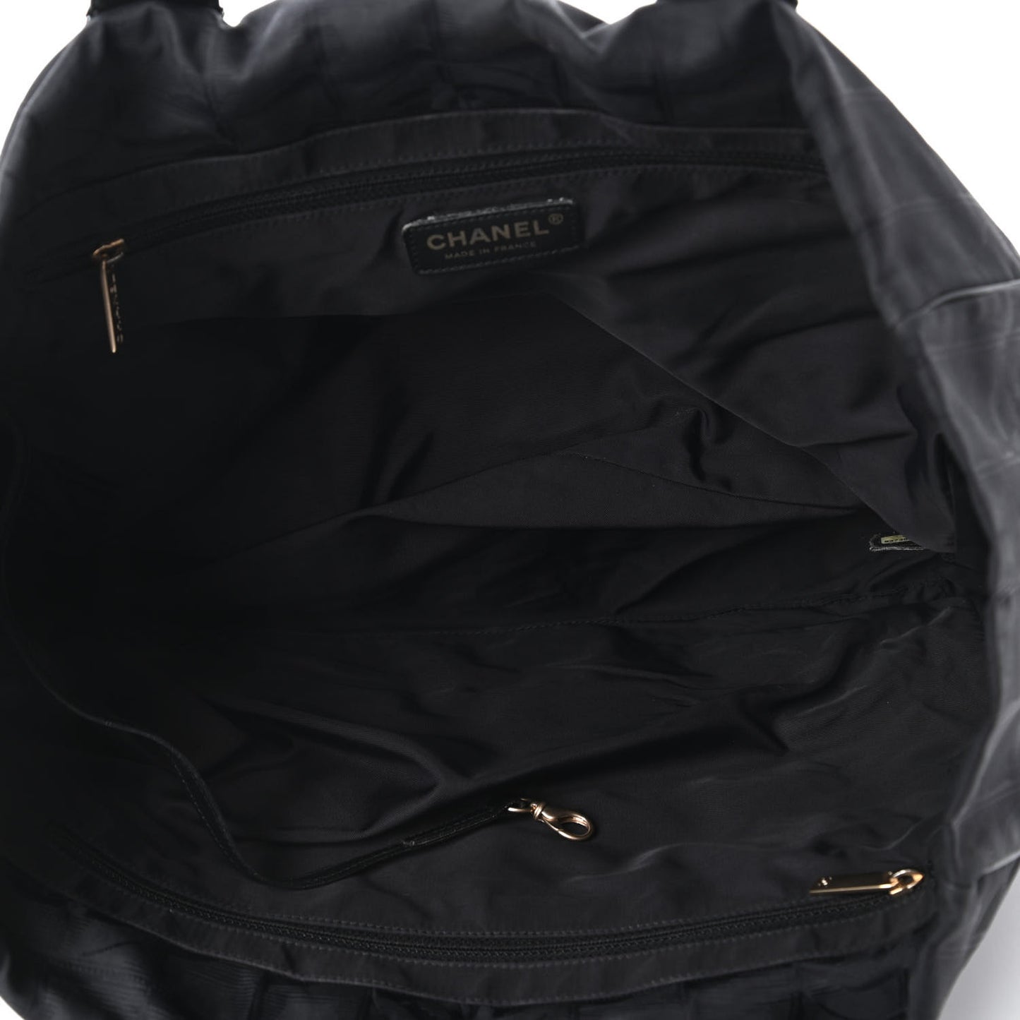 Nylon Medium Travel Tote Black