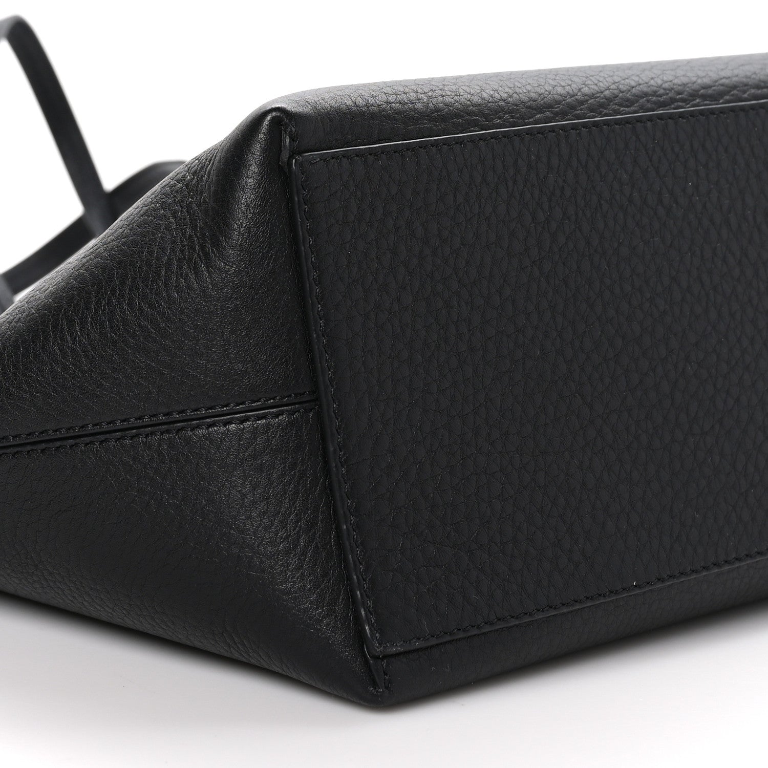 Valentino Garavani Grained Calfskin Rockstud Shoulder Tote Black 8 of 9