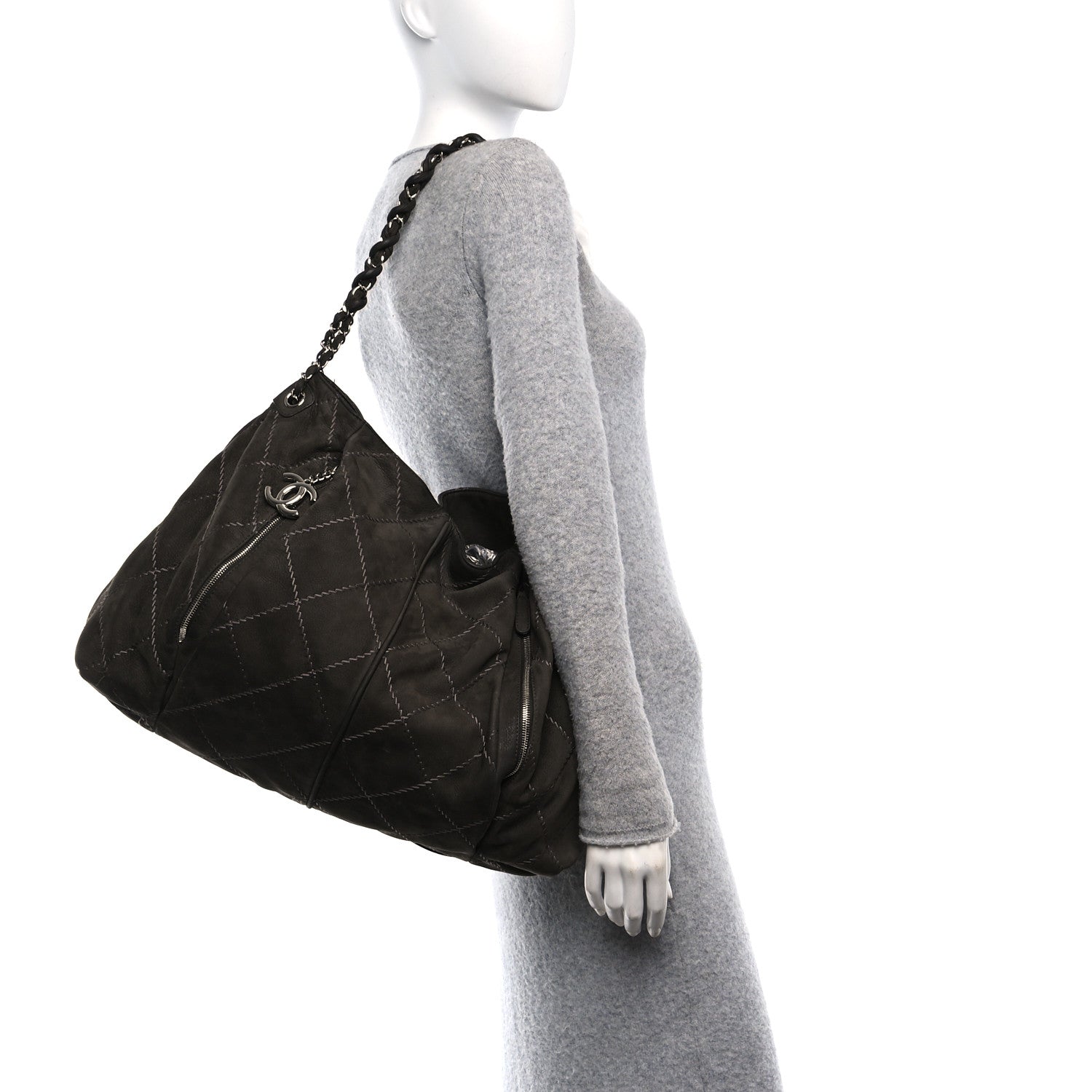 Chanel Nubuck Darjeeling Hobo Brown 2 of 12