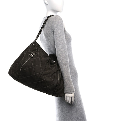 Chanel Nubuck Darjeeling Hobo Brown 2 of 12