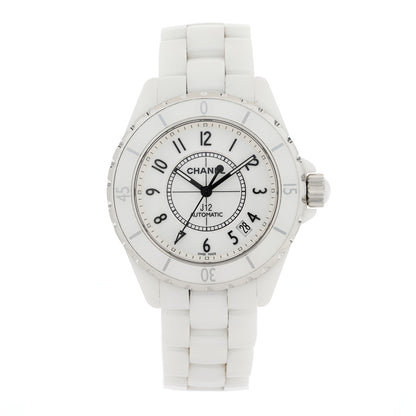 Chanel Stainless Steel Ceramic 38mm J12 Automatic Watch White 1 of 4
