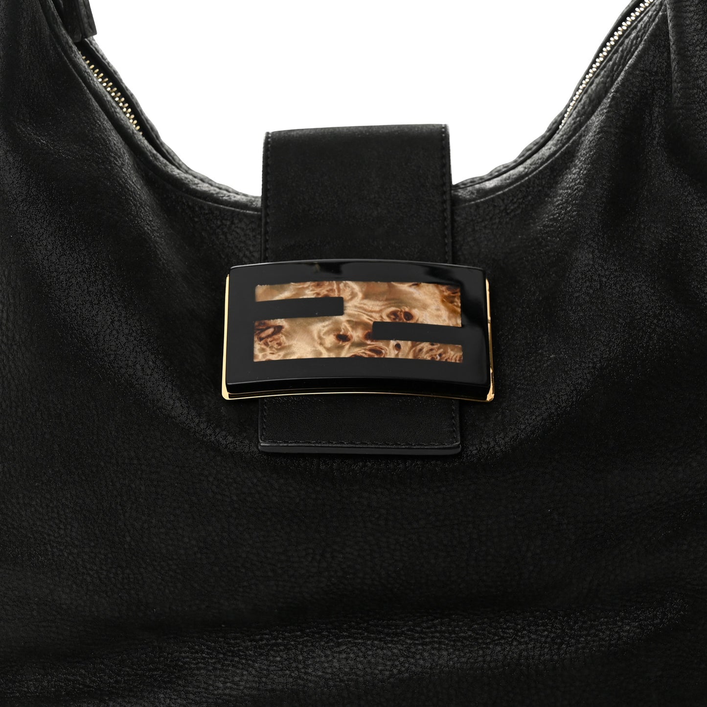 Vitello Savana Forever Hobo Black Tartaruga Natural