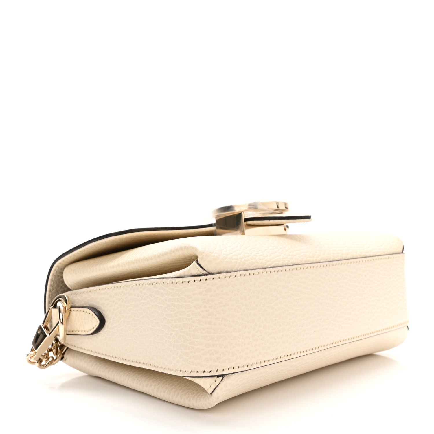 Gucci Dollar Calfskin Interlocking G Crossbody Bag Mystic White 6 of 10