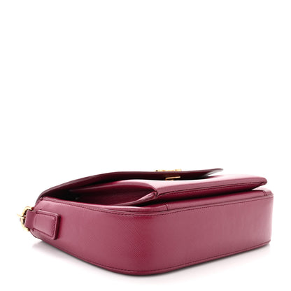 Salvatore Ferragamo Saffiano Sandrine Shoulder Bag Wine 4 of 15