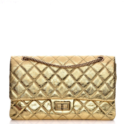 Chanel Metallic Aged Calfskin Quilted 2.55 Reissue 227 Flap Gold 1 of 9