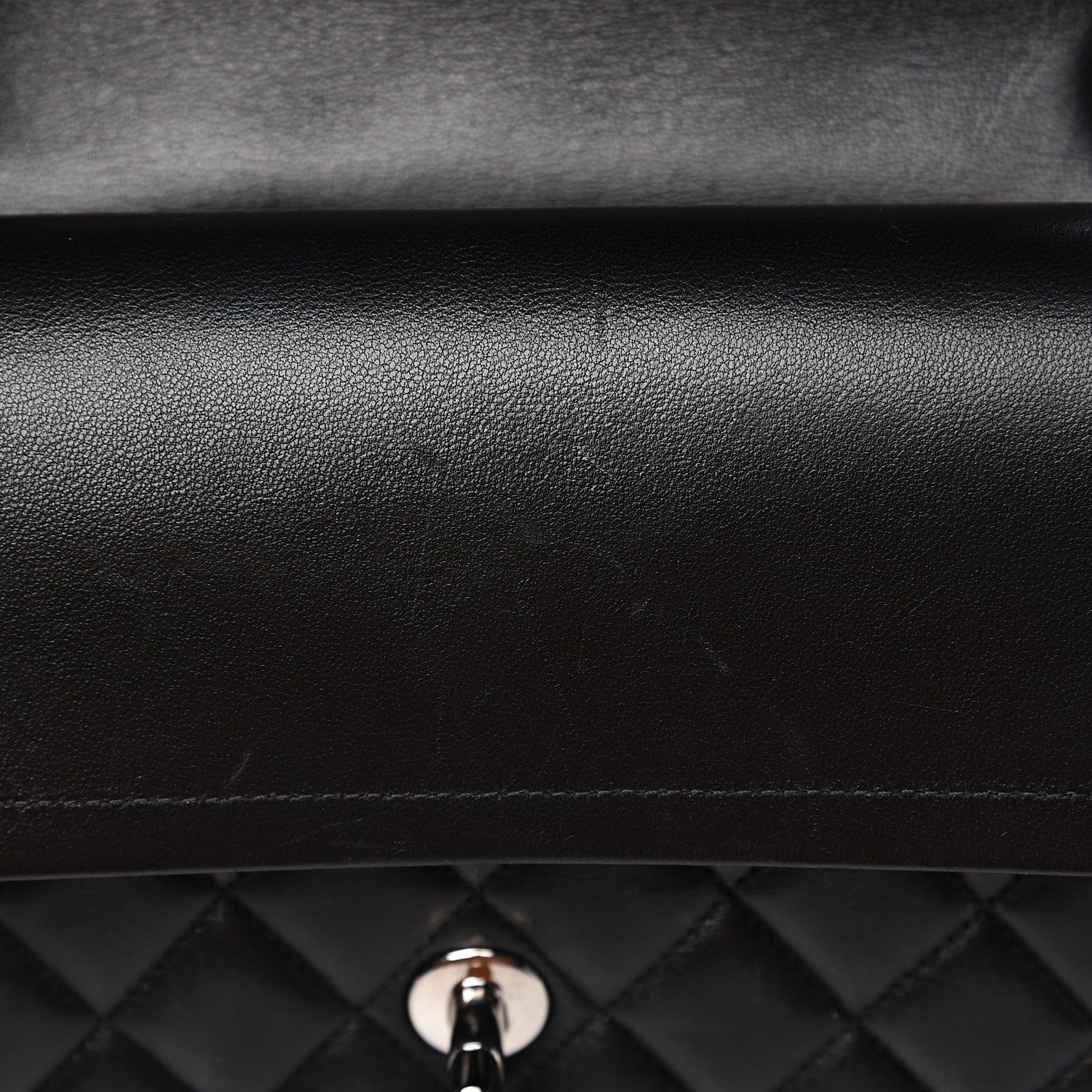 Chanel Lambskin Quilted Medium Double Flap Black 10 of 15