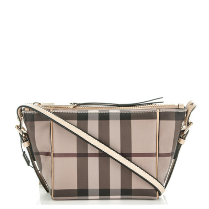 Burberry Smoked Check Small Dartmoore Crossbody Trench 1 of 7