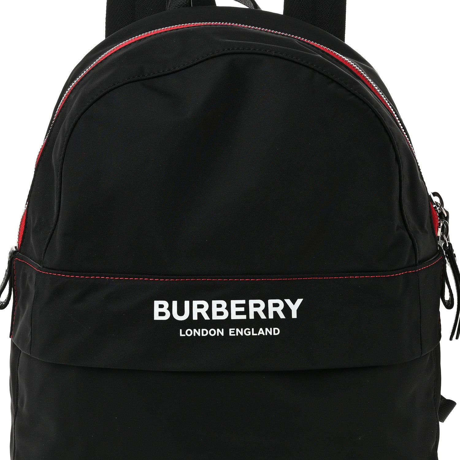 Burberry Nylon Medium Logo Backpack Black 9 of 11