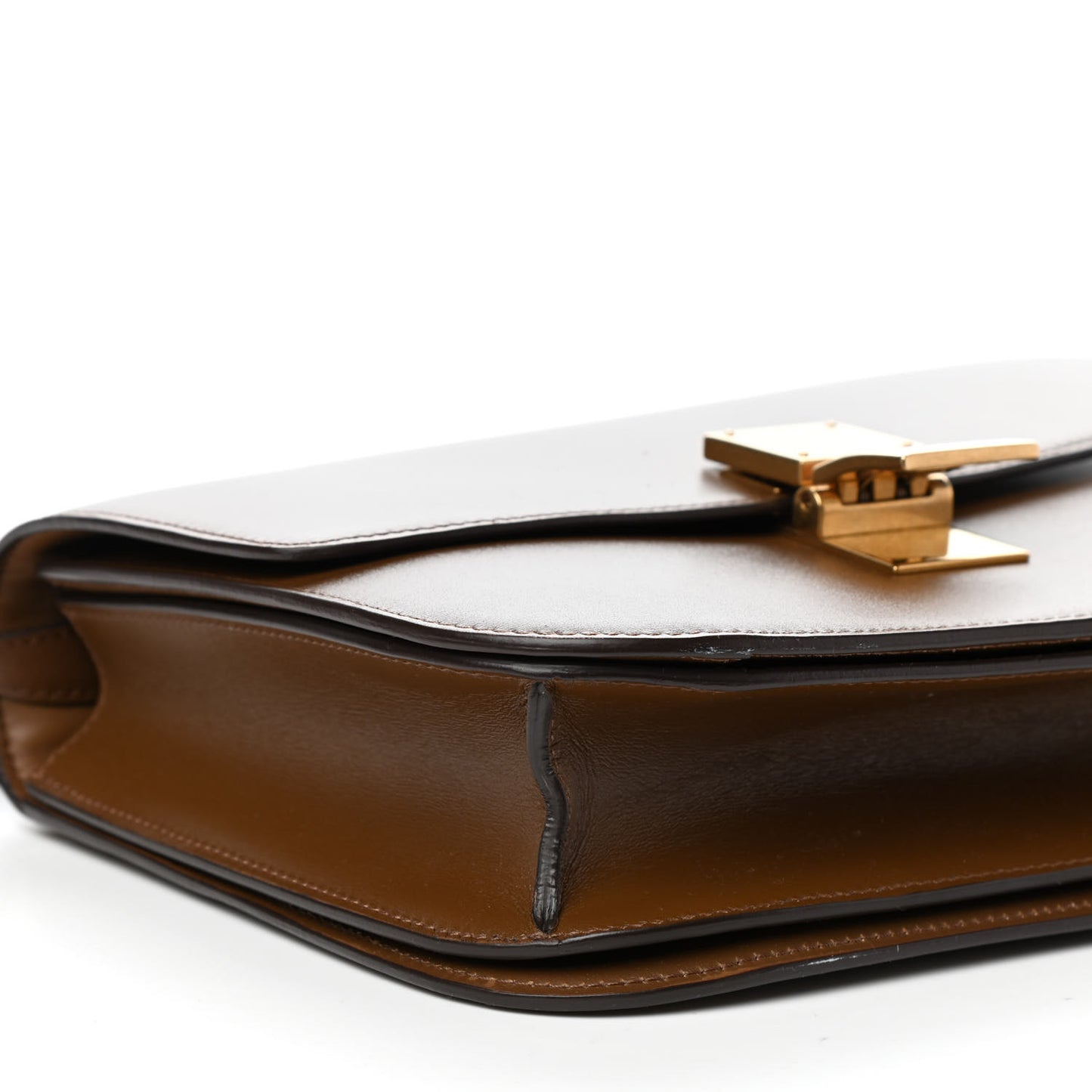 Box Calfskin Medium Classic Box Flap Bag Camel