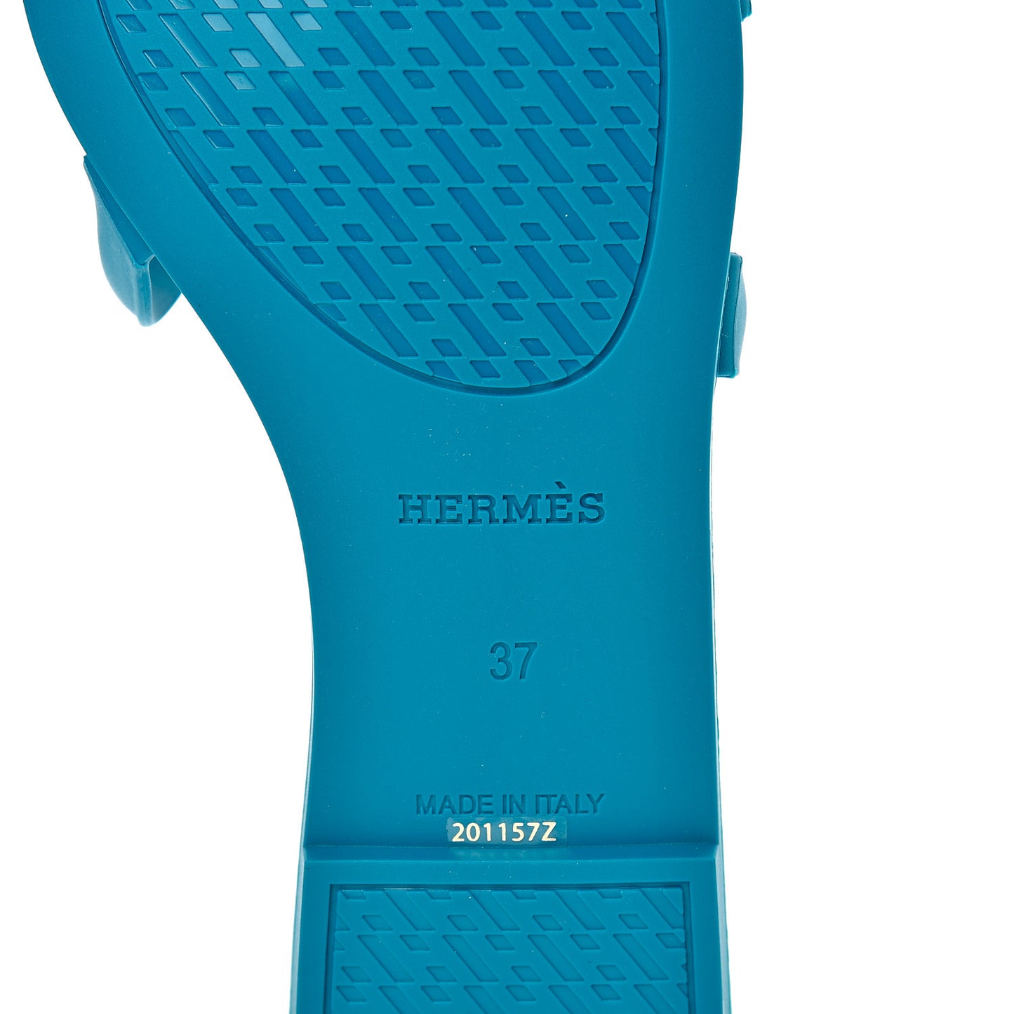 Rubber Aloha Sandals 37 Bleu Vif