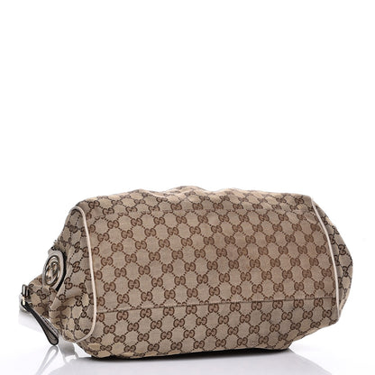 Gucci Monogram Medium Sukey Boston Off White 5 of 10