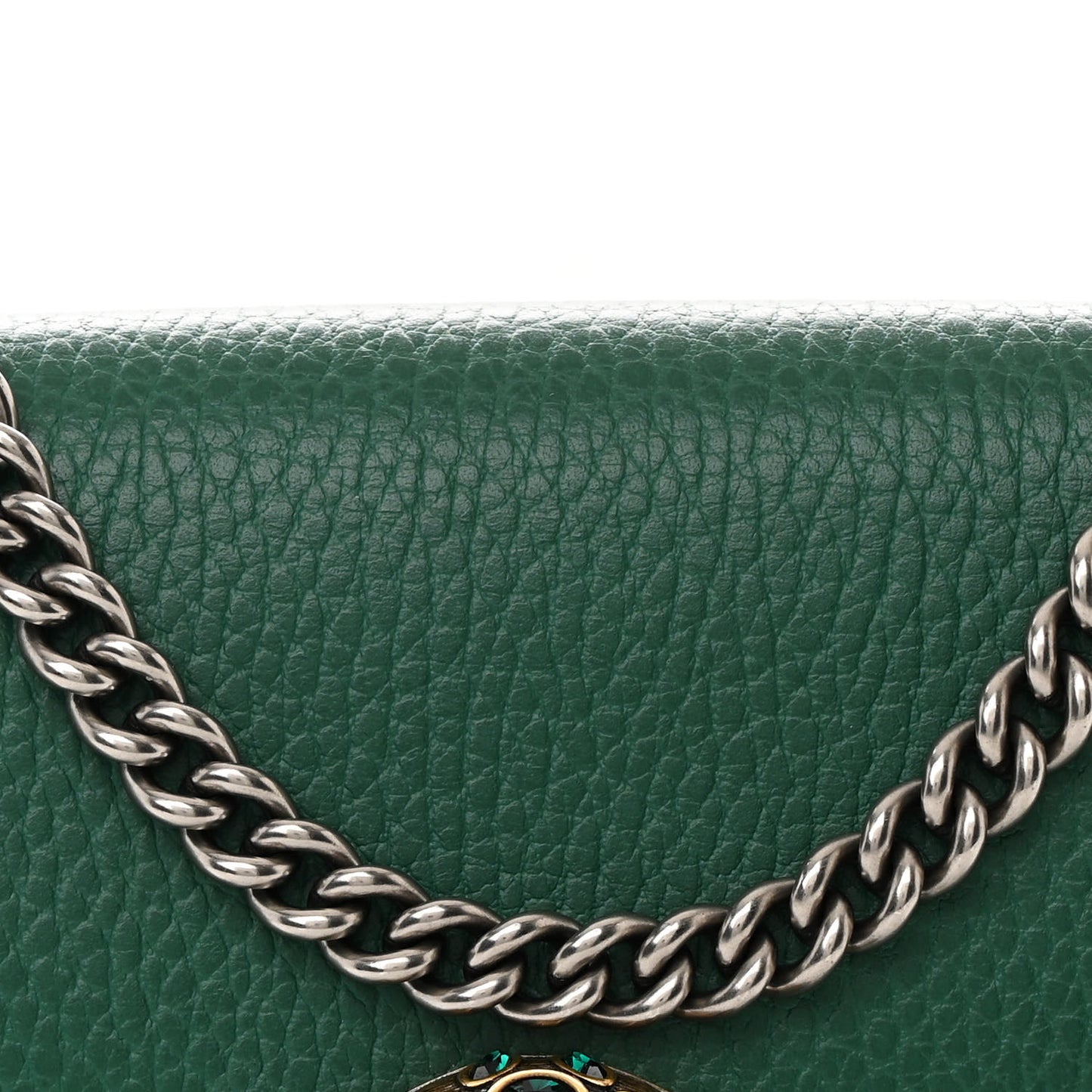 Calfskin Mini Dionysus Chain Wallet Emerald