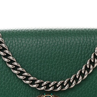 Gucci Calfskin Mini Dionysus Chain Wallet Emerald 10 of 12