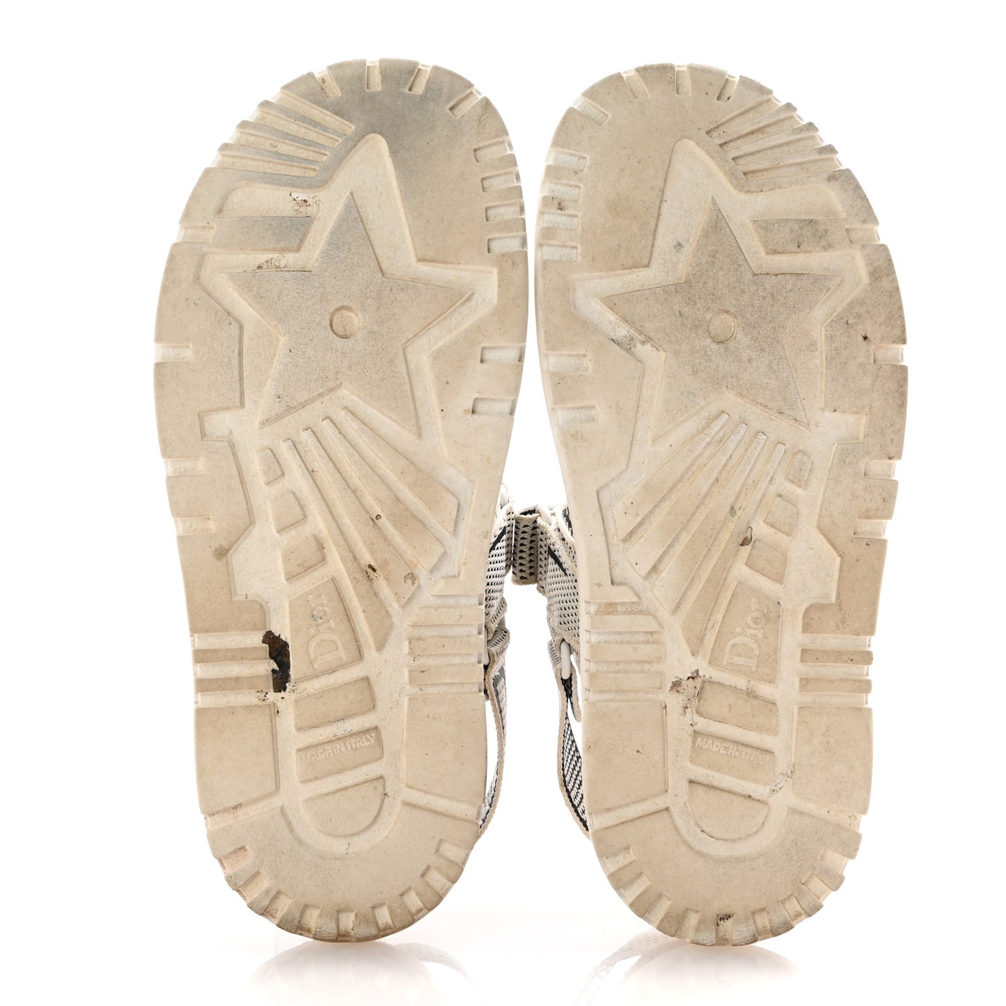 Technical Knit Jute Dioract 10mm Sandals 39.5 White Black