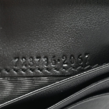 Gucci Calfskin GG Matelasse Card Case Wallet Black 9 of 12
