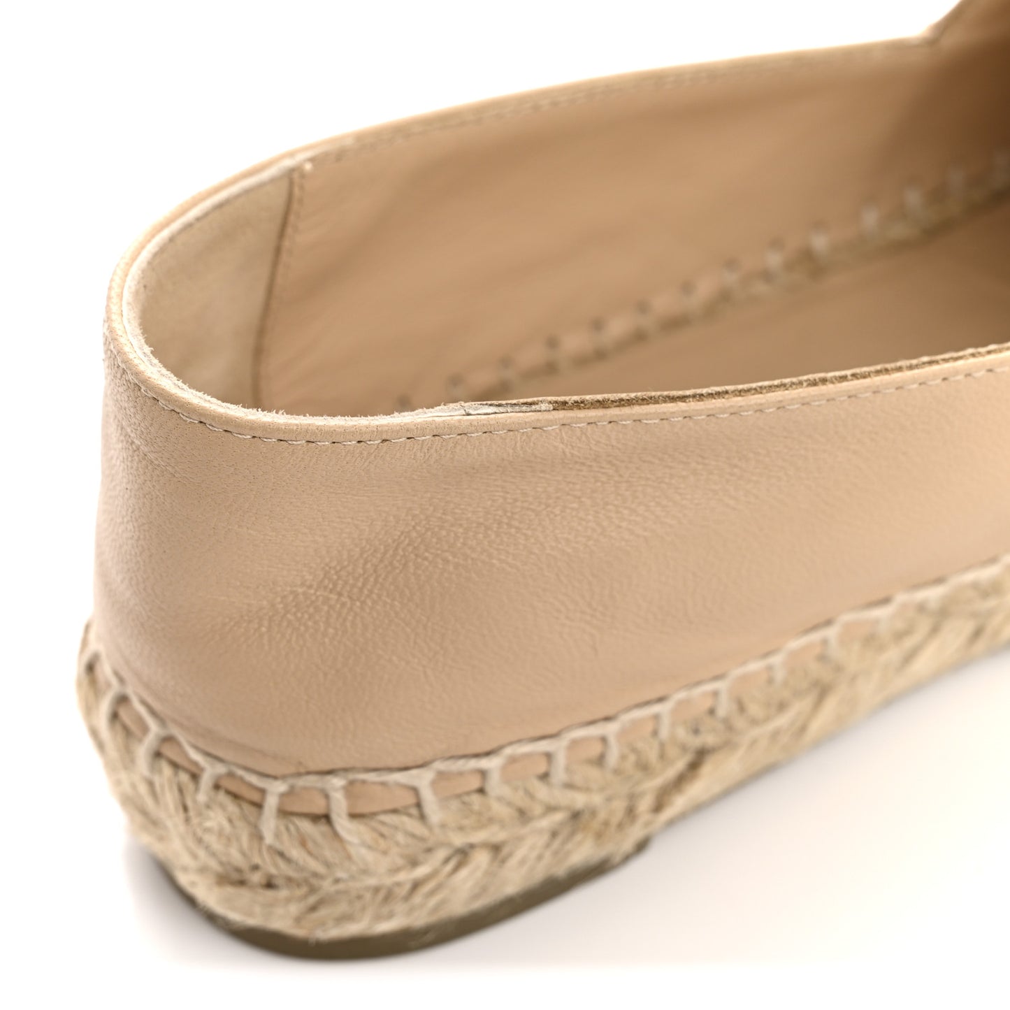 Lambskin CC Espadrilles 36 Beige Black