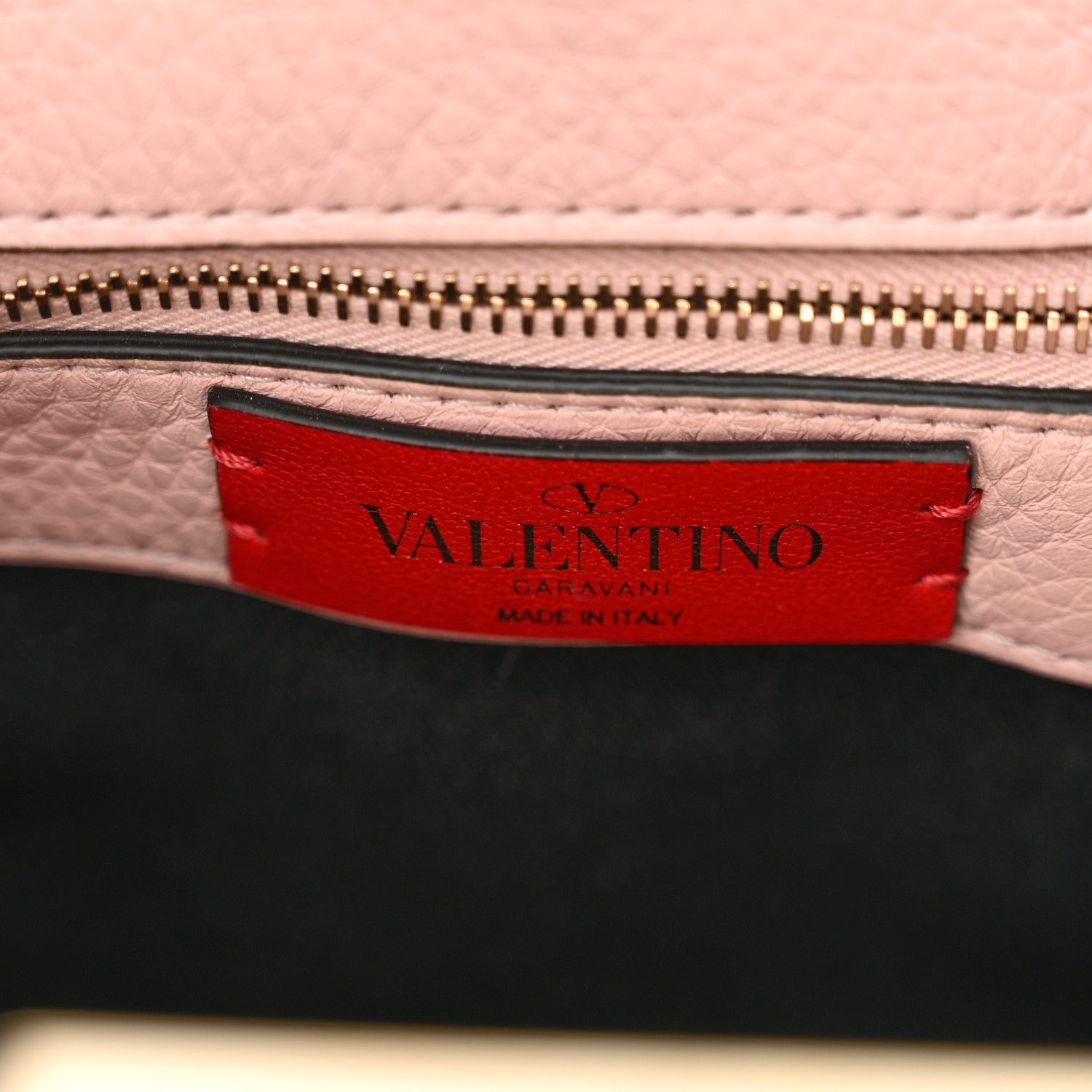 Valentino Garavani Pebbled Calfskin Small Rockstud Flip Lock Hobo Light Pink 6 of 9