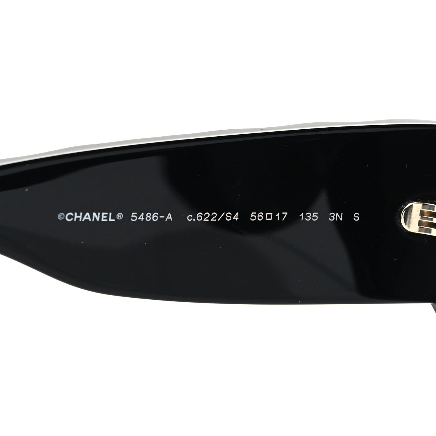 Chanel Acetate Quilted CC Sunglasses 5486-A Black 5 of 8