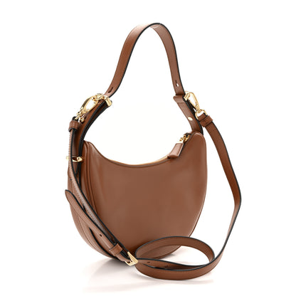 Prada Soft Calfskin Small Arque Shoulder Bag Cognac 3 of 11