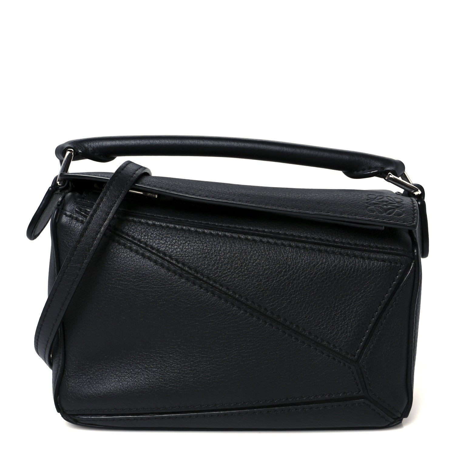 Loewe Calfskin Mini Puzzle Bag Black 1 of 11